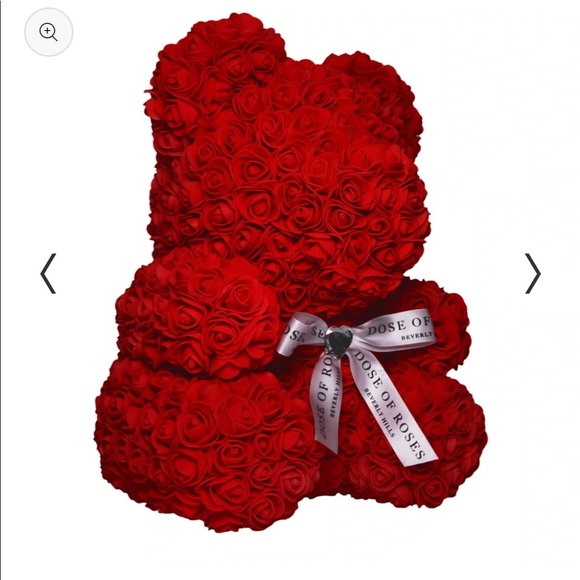 Dose of Roses Red Rose Bear Medium - Picture 3 of 4